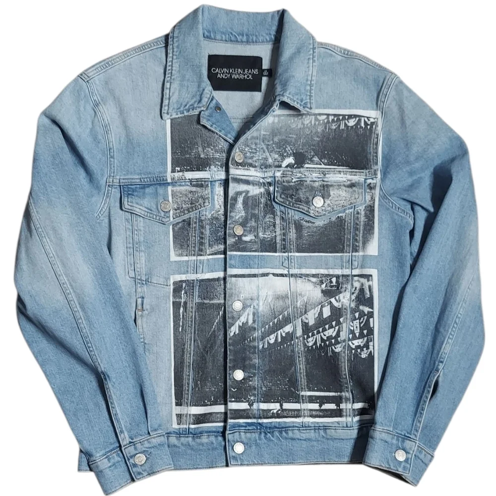 Calvin Klein X Raf Simons | Andy Warhol | Rodeo Photo | Denim Jacket | Slim - Picture 1 of 15